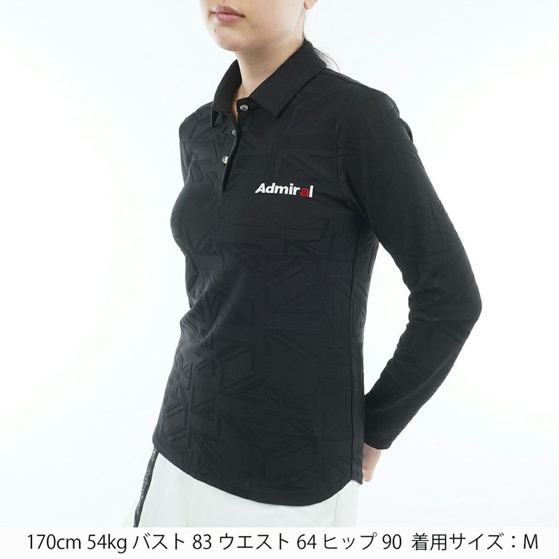 アドミラル ゴルフ Admiral GOLF レディース レディース UJジャガード 長袖シャツ ADLA557 詳細5