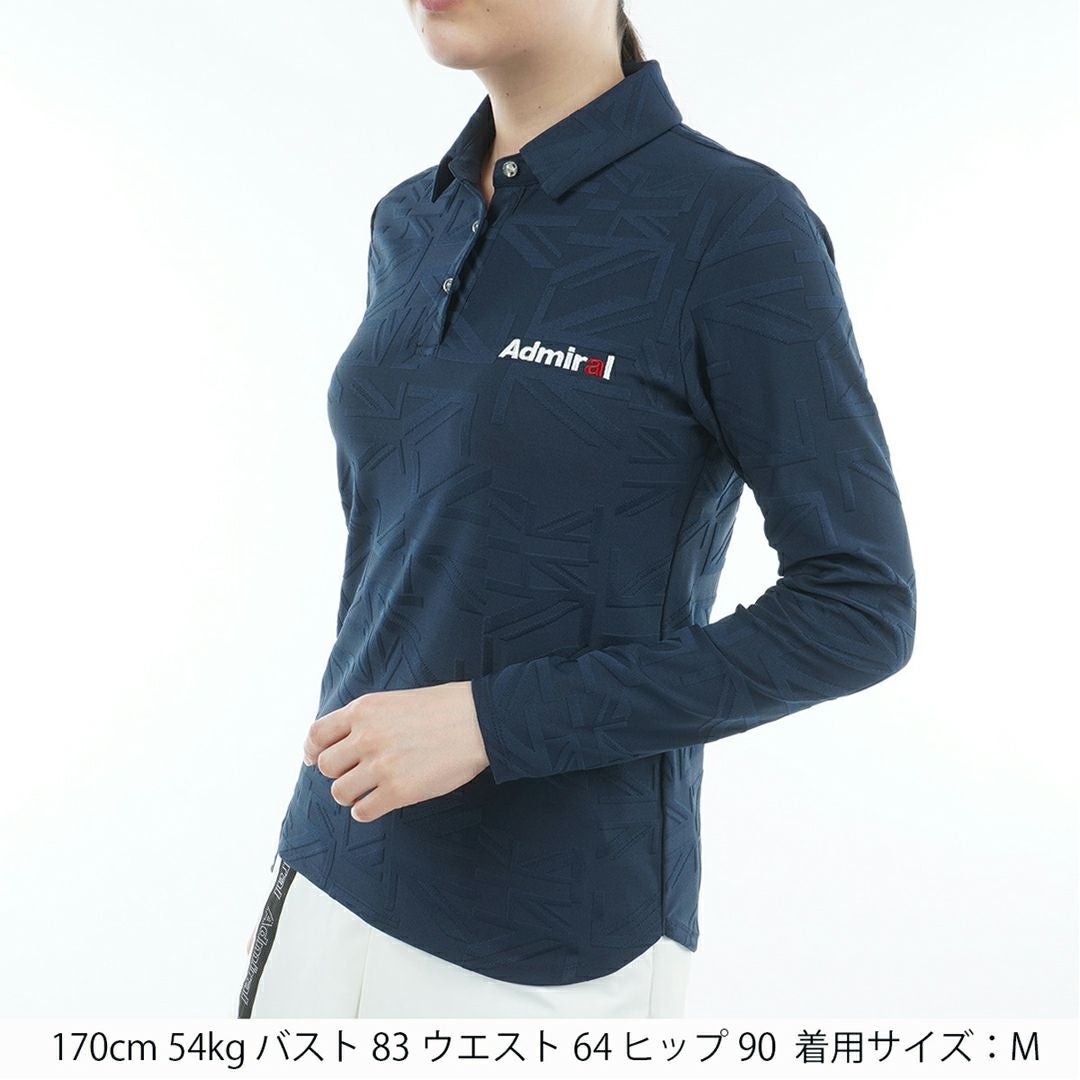 アドミラル ゴルフ Admiral GOLF レディース レディース UJジャガード 長袖シャツ ADLA557 詳細8