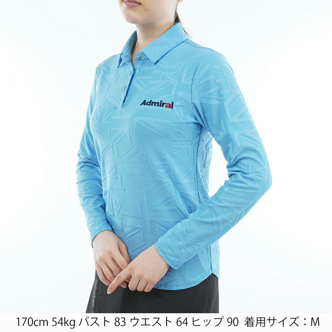 アドミラル ゴルフ Admiral GOLF レディース レディース UJジャガード 長袖シャツ ADLA557 詳細11
