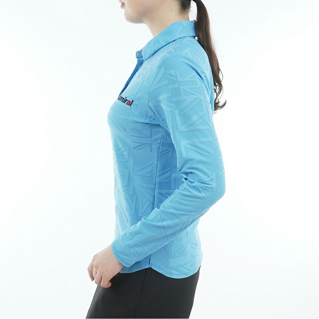 アドミラル ゴルフ Admiral GOLF レディース レディース UJジャガード 長袖シャツ ADLA557 詳細12