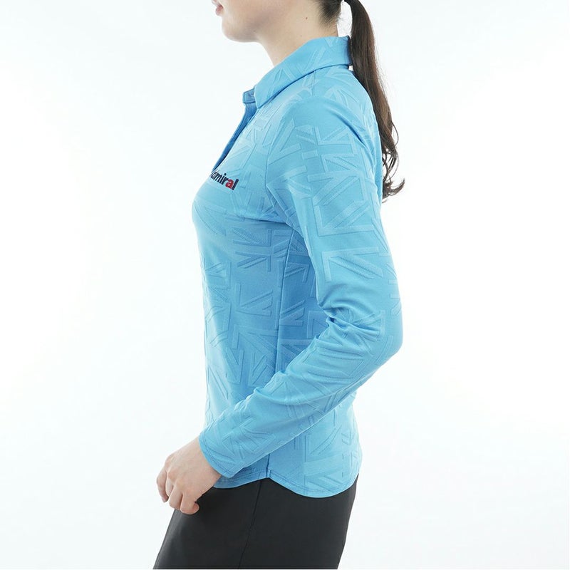 アドミラル ゴルフ Admiral GOLF レディース レディース UJジャガード 長袖シャツ ADLA557 詳細12