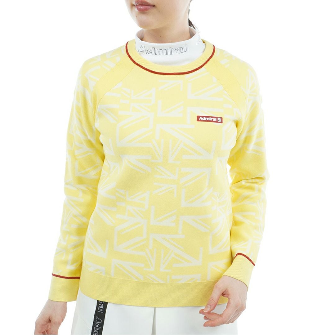 【新品】スコッティキャメロン　アドミラル　ゴルフ　ニット　セーター　ロゴ　XL 40％OFF】[アドミラル ゴルフ]レディース UJ クルーネックセーター