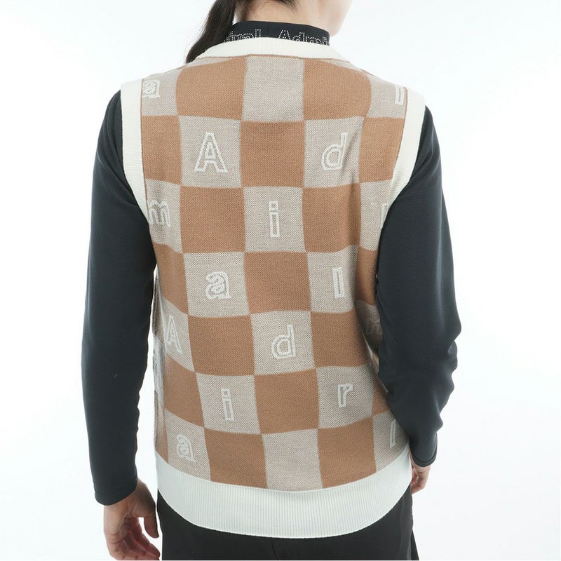 アドミラル ゴルフ Admiral GOLF レディース レディース モノグラムジャカード　ライトクルーニットベスト ADLA561 詳細3