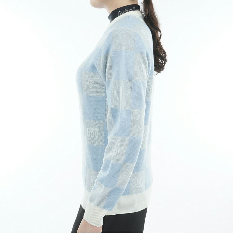 アドミラル ゴルフ Admiral GOLF レディース レディース モノグラムジャカード　ライトクルーニット ADLA562 詳細9