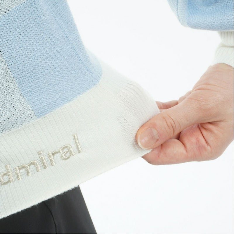 アドミラル ゴルフ Admiral GOLF レディース レディース モノグラムジャカード　ライトクルーニット ADLA562 詳細12