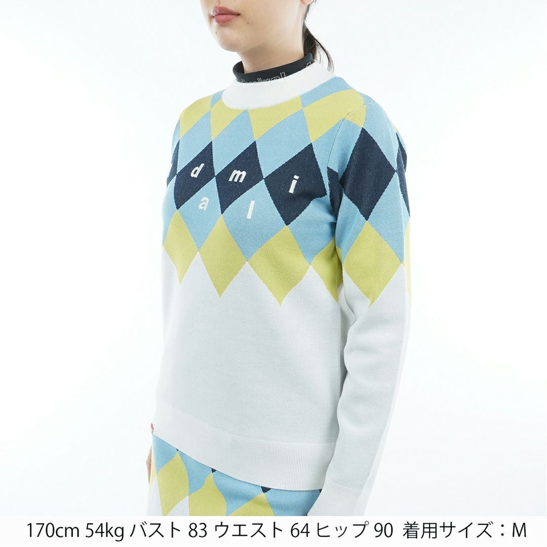 アドミラル ゴルフ Admiral GOLF レディース レディース アーガイル ボトルネックセーター ADLA569 詳細2