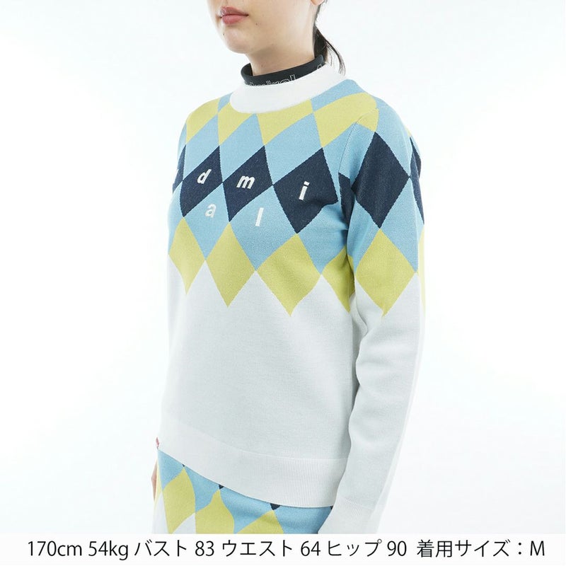 アドミラル ゴルフ Admiral GOLF レディース レディース アーガイル ボトルネックセーター ADLA569 詳細2