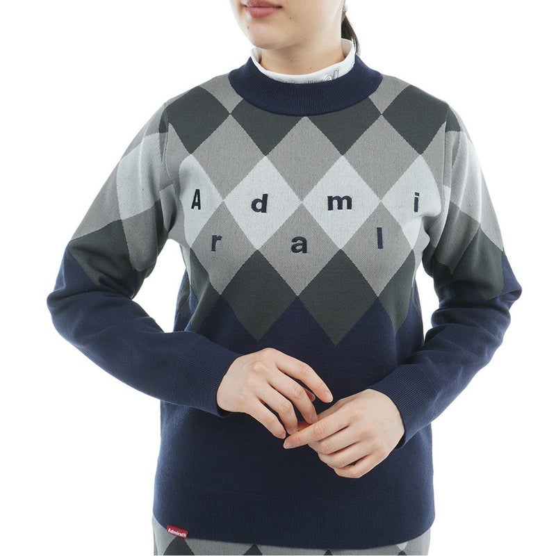 アドミラル ゴルフ Admiral GOLF レディース レディース アーガイル ボトルネックセーター ADLA569 詳細4