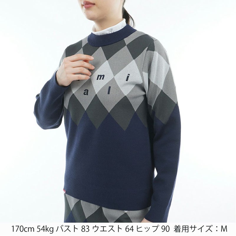 アドミラル ゴルフ Admiral GOLF レディース レディース アーガイル ボトルネックセーター ADLA569 詳細5