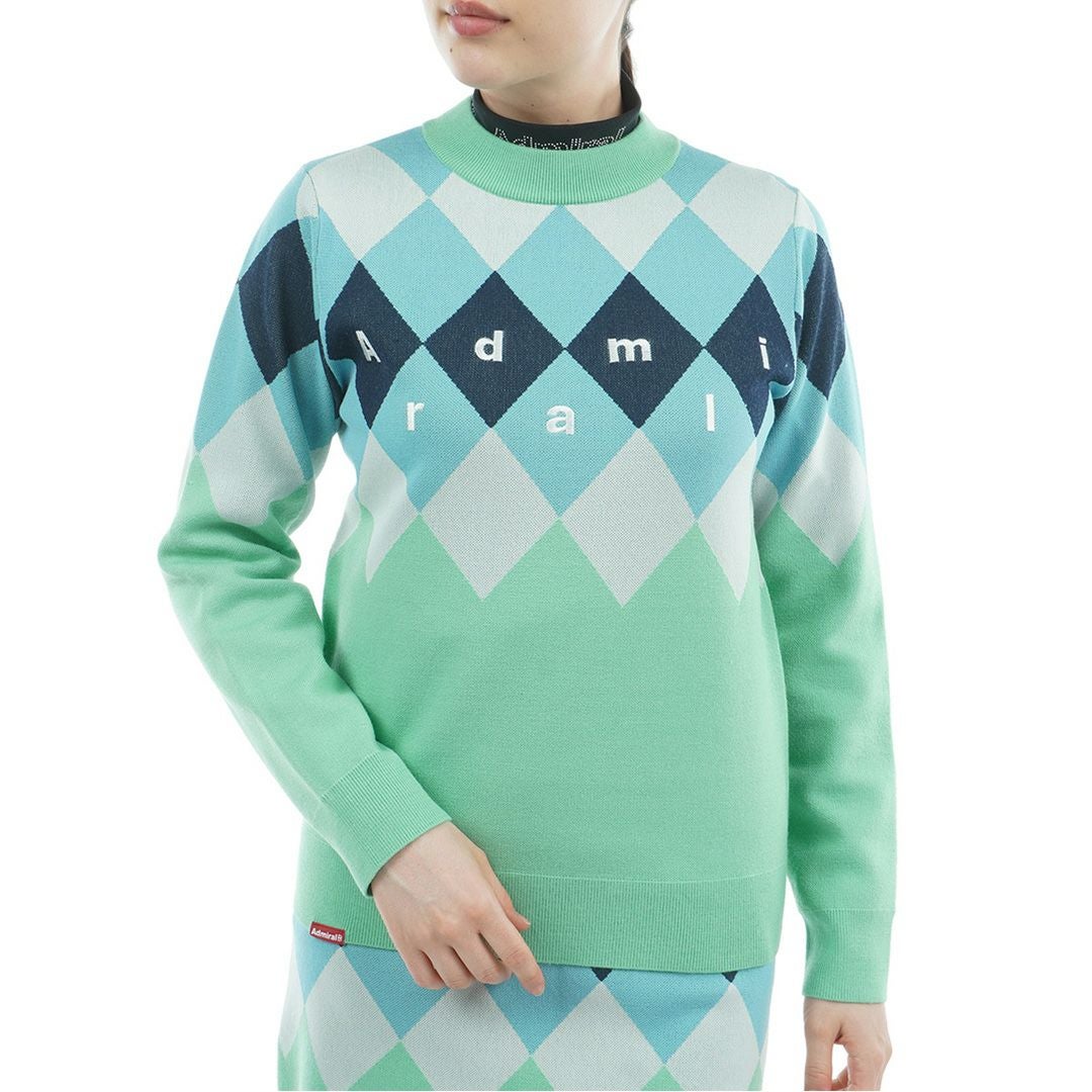 アドミラル ゴルフ Admiral GOLF レディース レディース アーガイル ボトルネックセーター ADLA569 詳細10