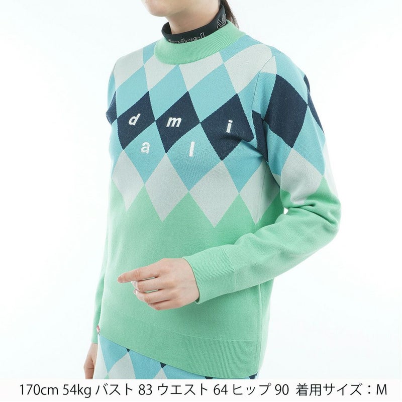 アドミラル ゴルフ Admiral GOLF レディース レディース アーガイル ボトルネックセーター ADLA569 詳細11