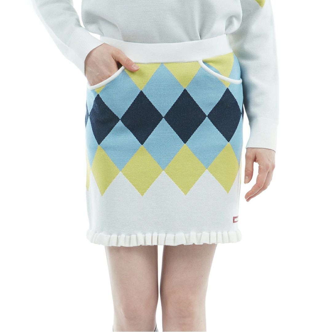 アドミラル ゴルフ Admiral GOLF レディース レディース アーガイル ニットスカート ADLA570 詳細1