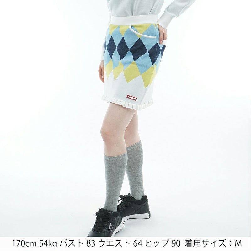 アドミラル ゴルフ Admiral GOLF レディース レディース アーガイル ニットスカート ADLA570 詳細2