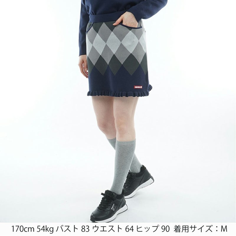 アドミラル ゴルフ Admiral GOLF レディース レディース アーガイル ニットスカート ADLA570 詳細5