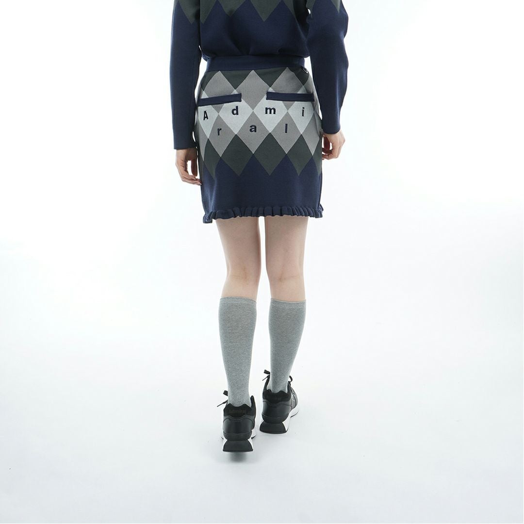 アドミラル ゴルフ Admiral GOLF レディース レディース アーガイル ニットスカート ADLA570 詳細6