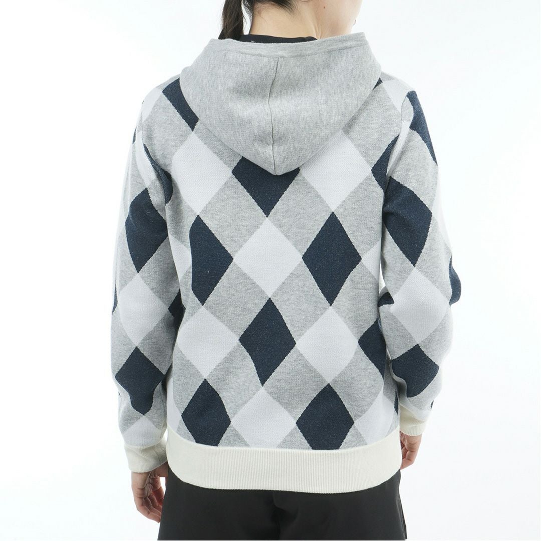 アドミラル ゴルフ Admiral GOLF レディース レディース アーガイル フーディージップパーカ ADLA575 詳細4