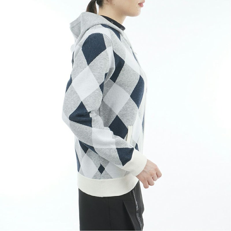 アドミラル ゴルフ Admiral GOLF レディース レディース アーガイル フーディージップパーカ ADLA575 詳細5