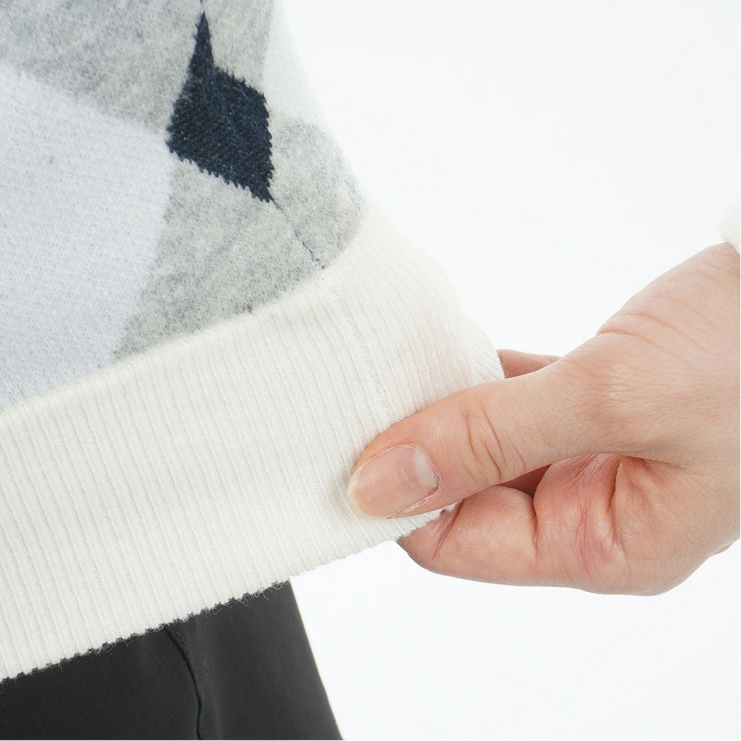 アドミラル ゴルフ Admiral GOLF レディース レディース アーガイル フーディージップパーカ ADLA575 詳細6