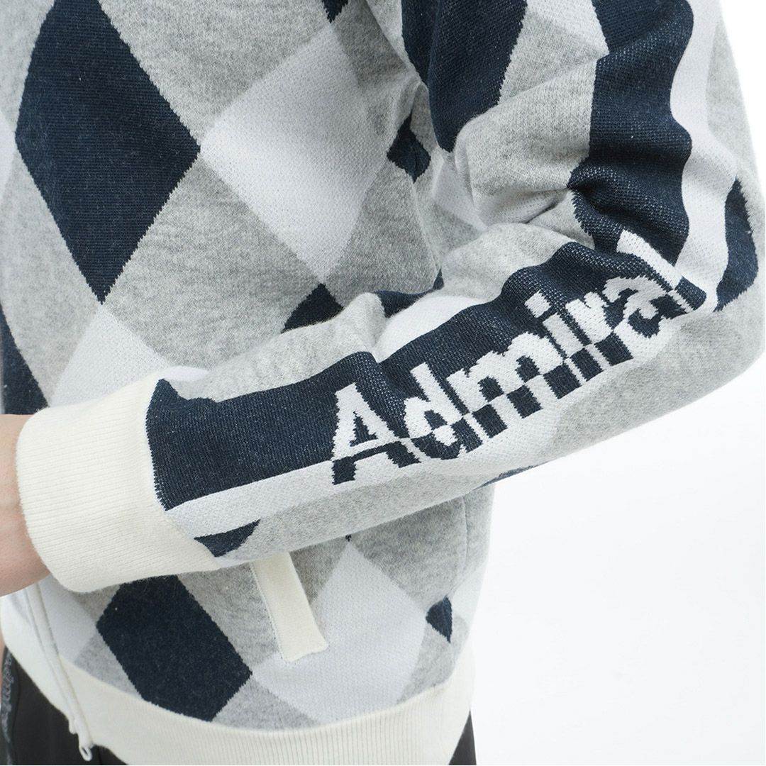 アドミラル ゴルフ Admiral GOLF レディース レディース アーガイル フーディージップパーカ ADLA575 詳細8