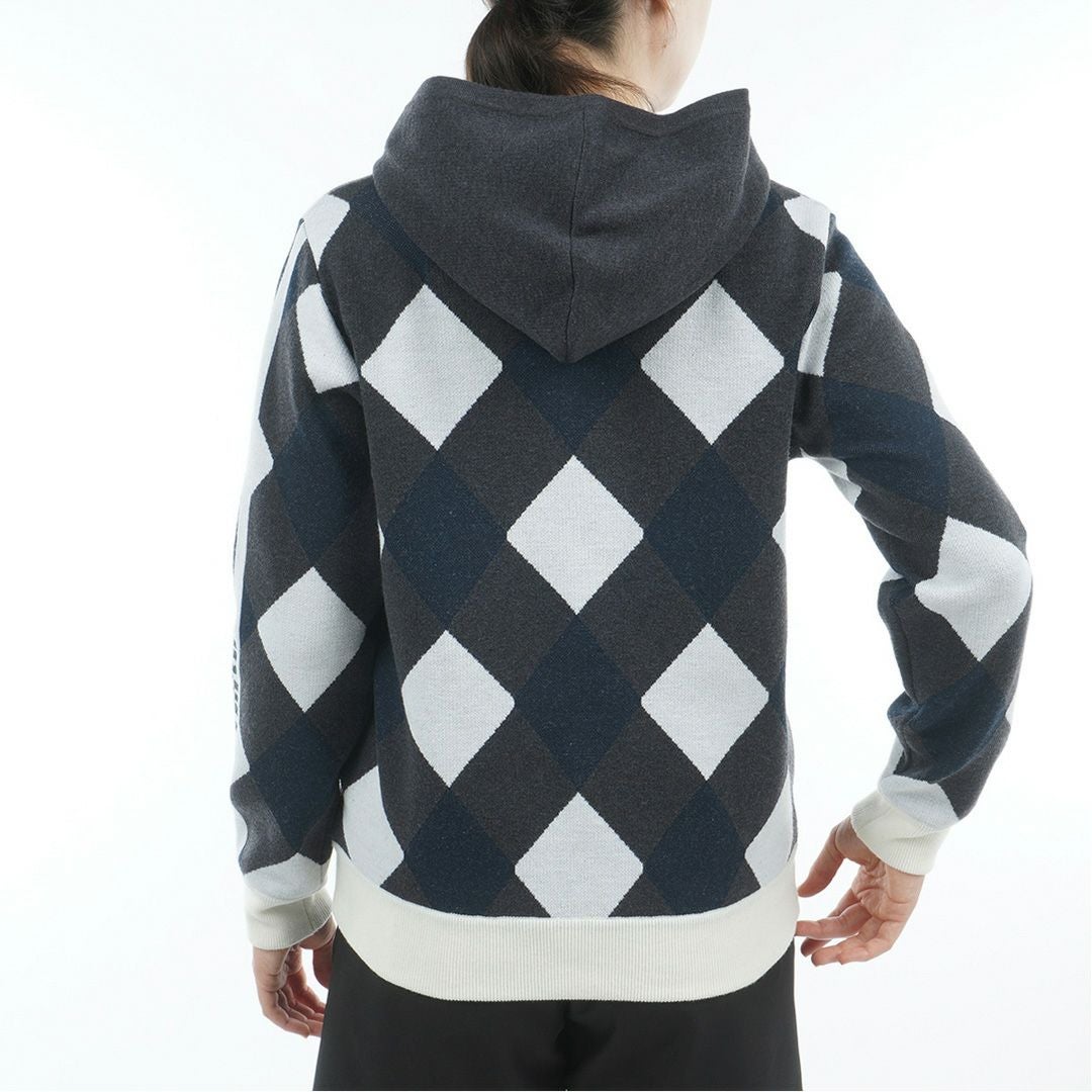 アドミラル ゴルフ Admiral GOLF レディース レディース アーガイル フーディージップパーカ ADLA575 詳細16