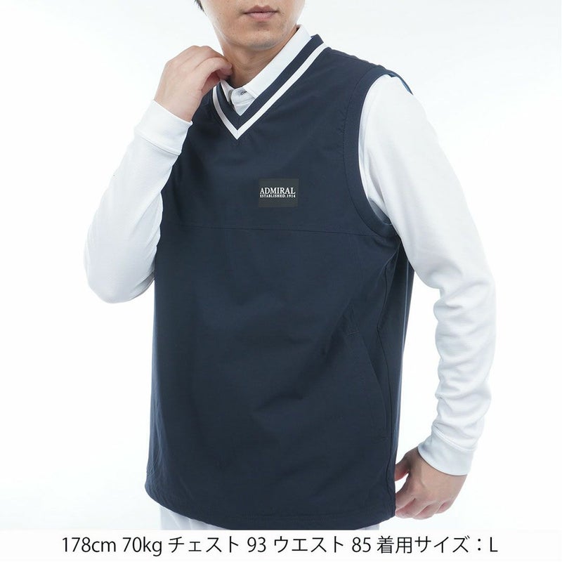 アドミラル ゴルフ Admiral GOLF メンズ メンズ Vネック ウィンドベスト ADMA551 詳細12