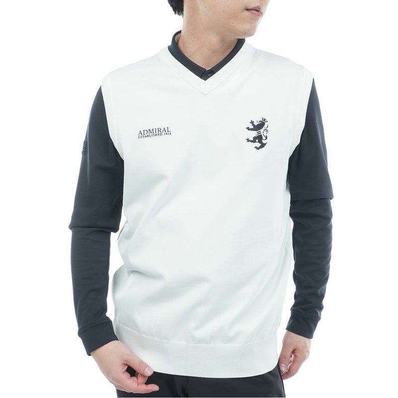 アドミラル ゴルフ Admiral GOLF メンズ メンズ パフォーマンス 浅Vニットベスト ADMA552 詳細1