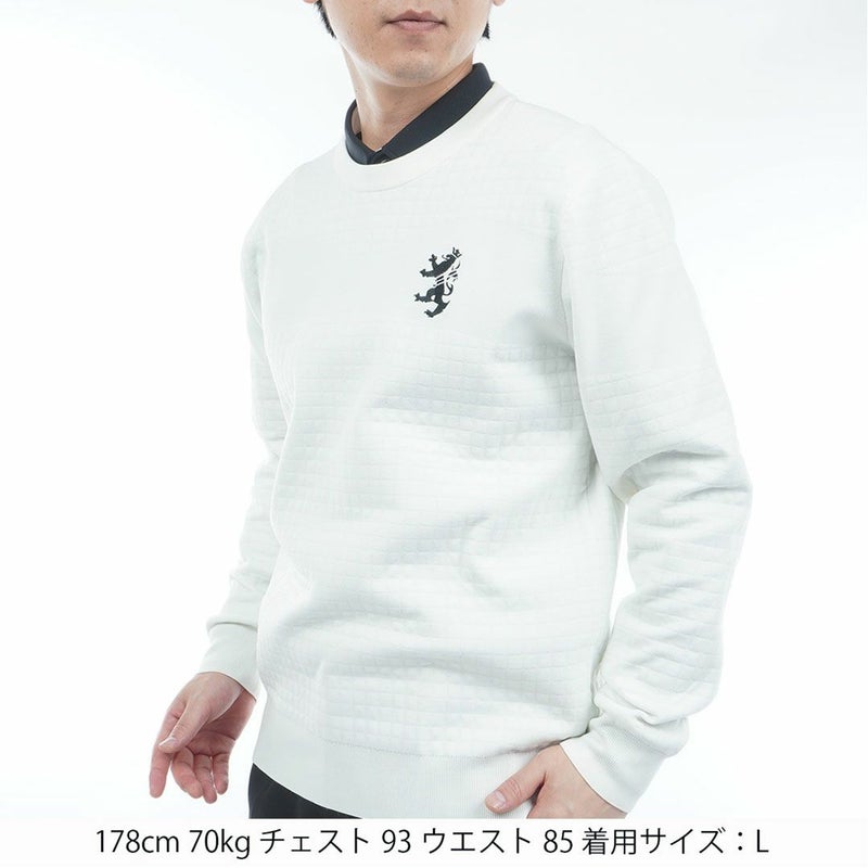 アドミラル ゴルフ Admiral GOLF メンズ メンズ リップジャガード クルーネックセーター ADMA553 詳細2