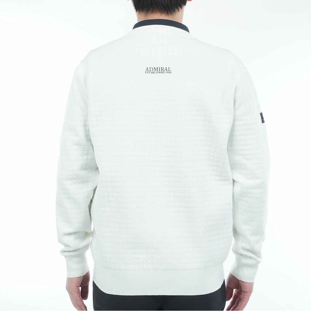 アドミラル ゴルフ Admiral GOLF メンズ メンズ リップジャガード クルーネックセーター ADMA553 詳細4