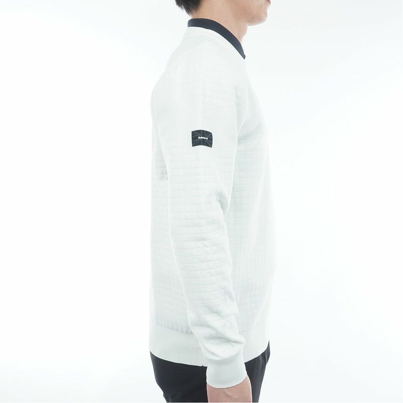 アドミラル ゴルフ Admiral GOLF メンズ メンズ リップジャガード クルーネックセーター ADMA553 詳細5