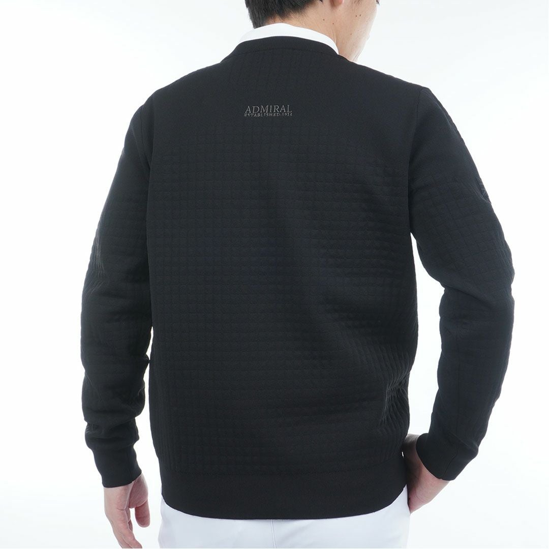 アドミラル ゴルフ Admiral GOLF メンズ メンズ リップジャガード クルーネックセーター ADMA553 詳細12