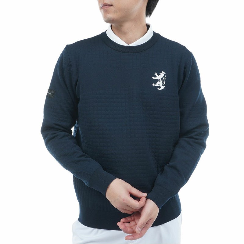 アドミラル ゴルフ Admiral GOLF メンズ メンズ リップジャガード クルーネックセーター ADMA553 詳細16