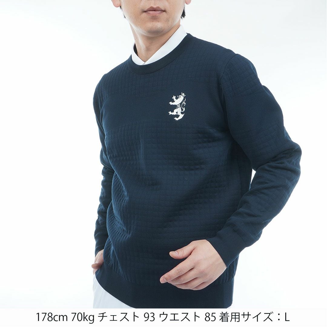 30％OFF】[アドミラル ゴルフ]メンズ リップジャガード クルーネック