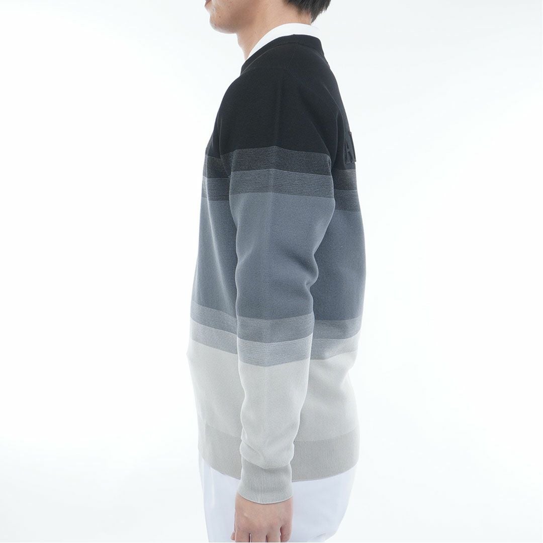 30％OFF】[アドミラル ゴルフ]メンズ グラデーションボーダー クルー