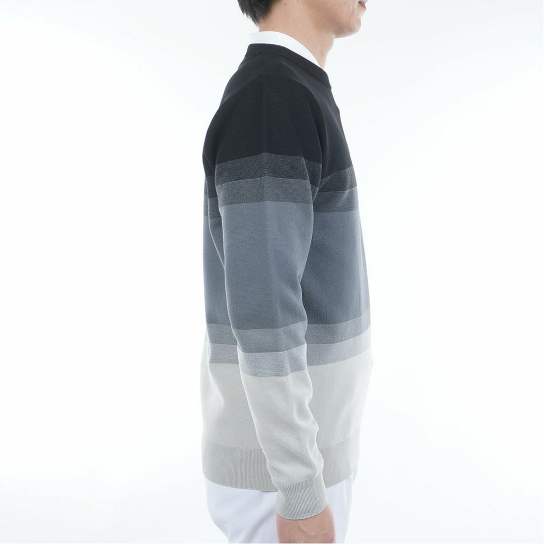 アドミラル ゴルフ Admiral GOLF メンズ メンズ グラデーションボーダー クルーネックセーター ADMA556 詳細5