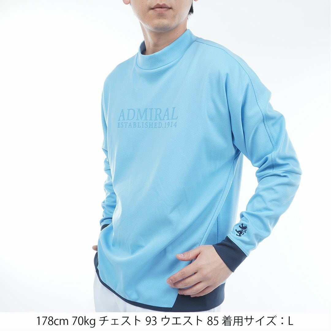 30％OFF】[アドミラル ゴルフ]メンズ カラタッチ 長袖モックネック