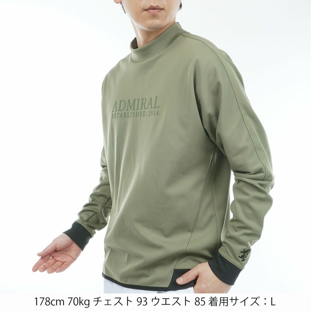 30％OFF】[アドミラル ゴルフ]メンズ カラタッチ 長袖モックネック