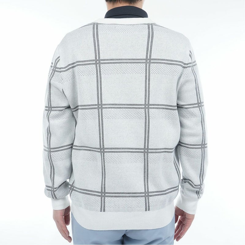 アドミラル ゴルフ Admiral GOLF メンズ メンズ ウィンドウペン クルーネックセーター ADMA558 詳細4