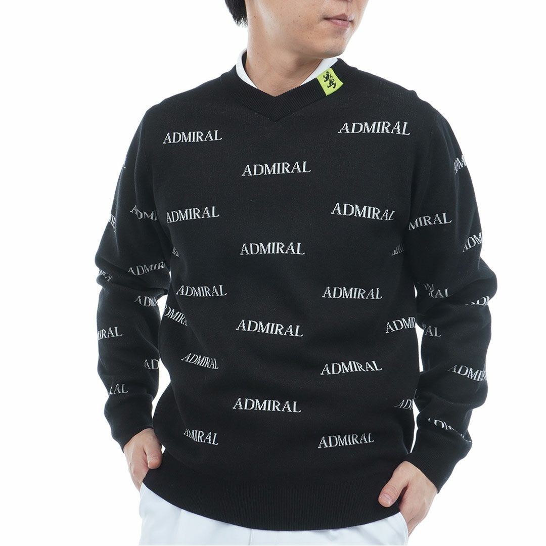30％OFF】[アドミラル ゴルフ]メンズ ロゴモノグラム 浅Vネック