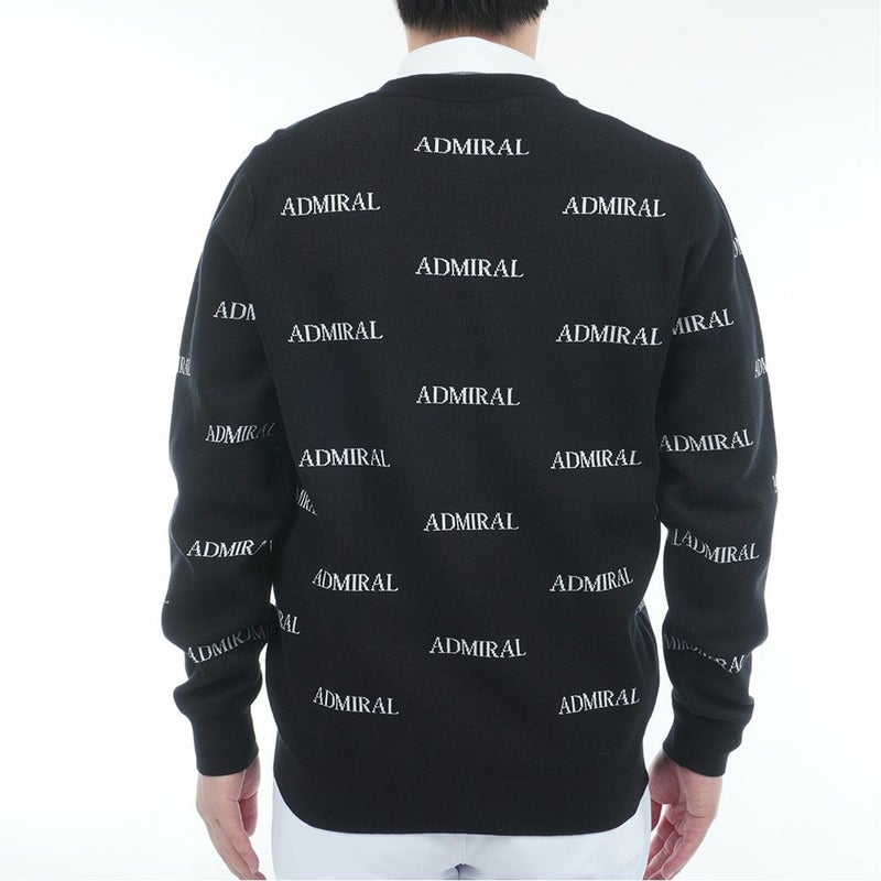 アドミラル ゴルフ Admiral GOLF メンズ メンズ ロゴモノグラム 浅Vネックセーター ADMA559 詳細7