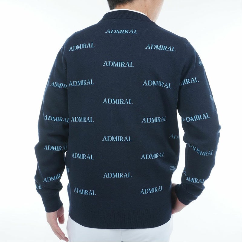 アドミラル ゴルフ Admiral GOLF メンズ メンズ ロゴモノグラム 浅Vネックセーター ADMA559 詳細14