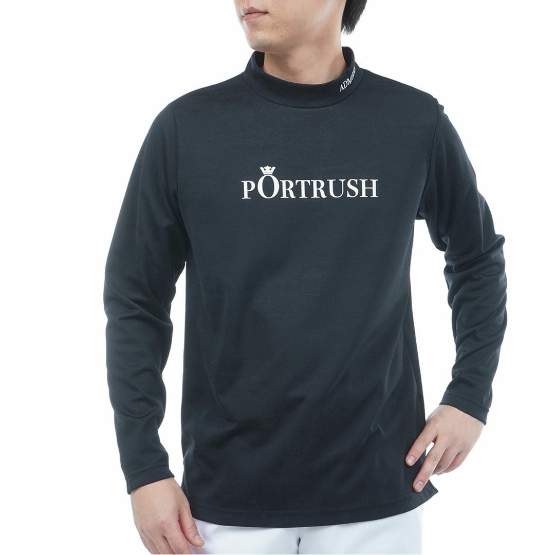 アドミラル ゴルフ Admiral GOLF メンズ メンズ ゴルフジャガード L/Sモックネックシャツ ADMA560 詳細4