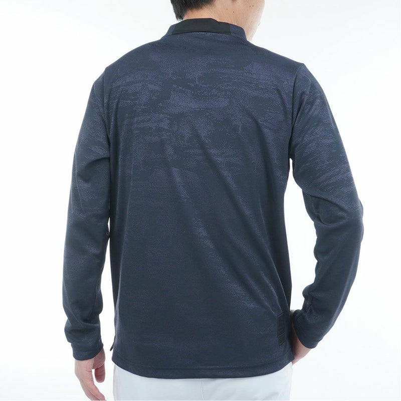 アドミラル ゴルフ Admiral GOLF メンズ メンズ ゴルフジャガード L/Sモックネックシャツ ADMA560 詳細9