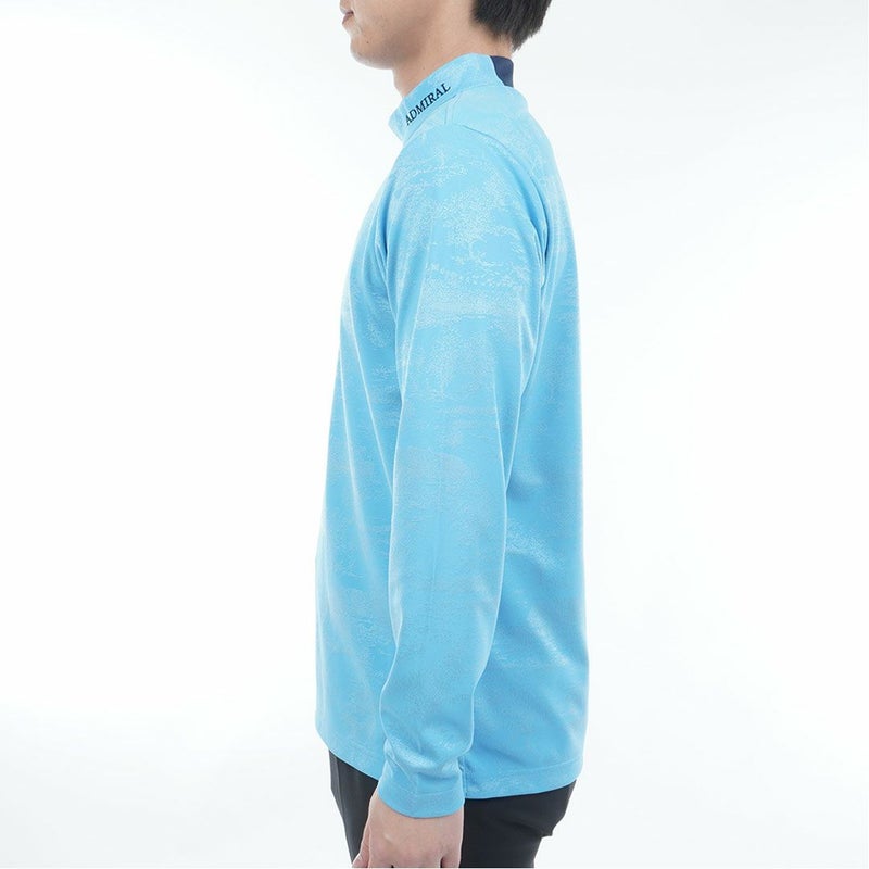 アドミラル ゴルフ Admiral GOLF メンズ メンズ ゴルフジャガード L/Sモックネックシャツ ADMA560 詳細12