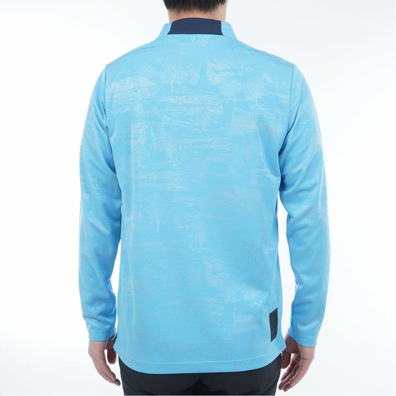 アドミラル ゴルフ Admiral GOLF メンズ メンズ ゴルフジャガード L/Sモックネックシャツ ADMA560 詳細13