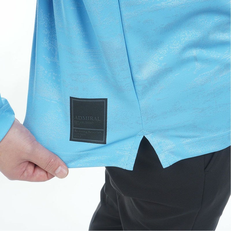 アドミラル ゴルフ Admiral GOLF メンズ メンズ ゴルフジャガード L/Sモックネックシャツ ADMA560 詳細15