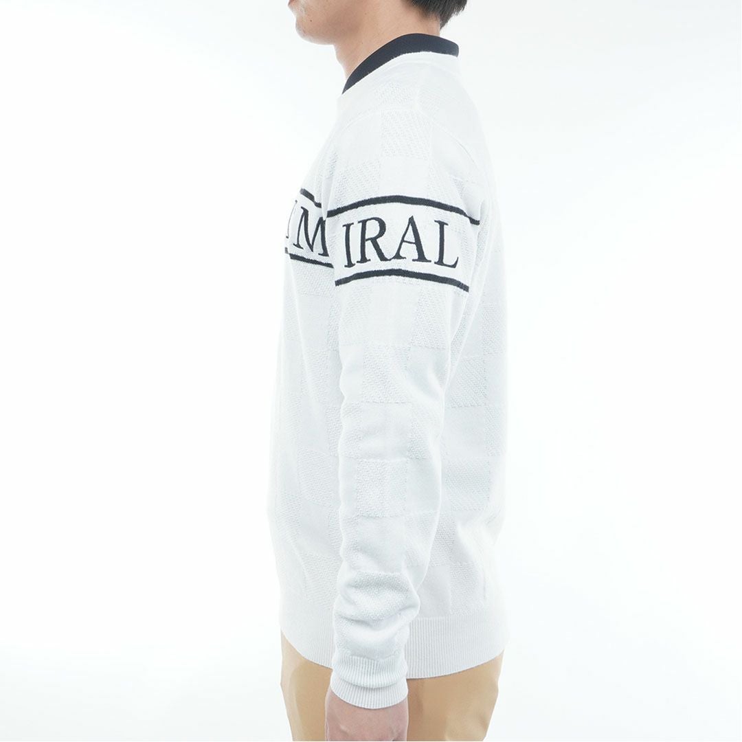 40％OFF】[アドミラル ゴルフ]メンズ ビッグロゴ クルーネックセーター