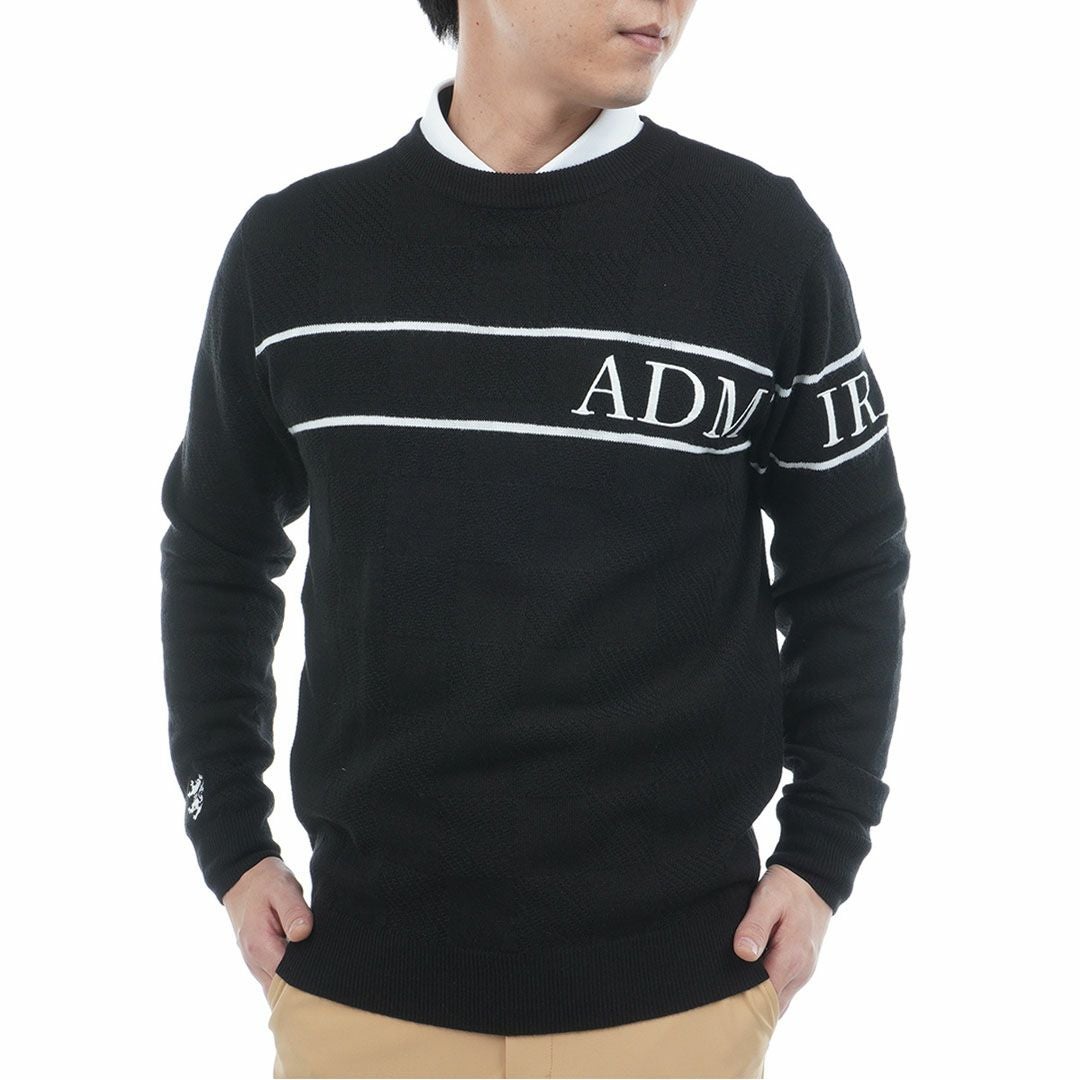 40％OFF】[アドミラル ゴルフ]メンズ ビッグロゴ クルーネックセーター