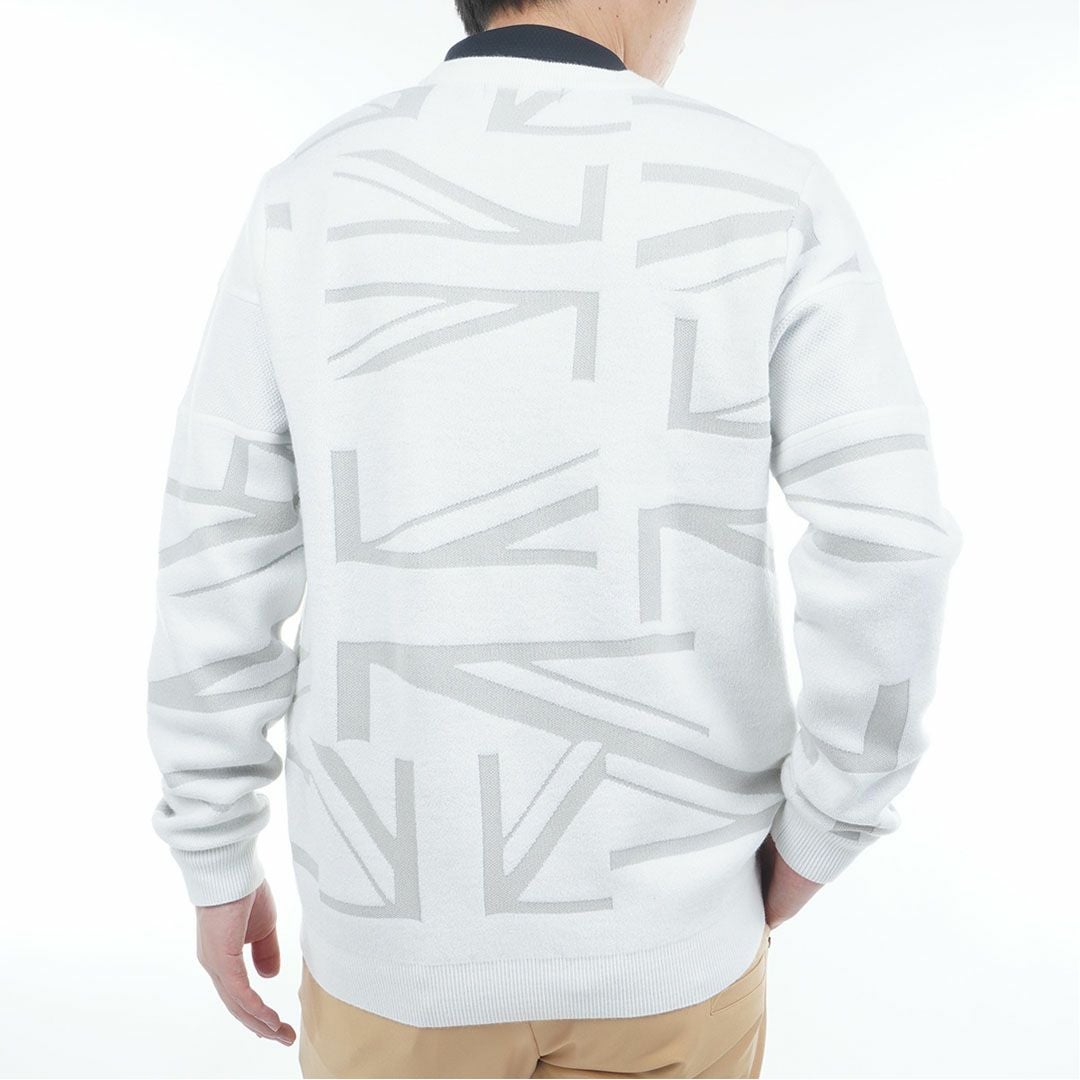 アドミラル ゴルフ Admiral GOLF メンズ メンズ UJジャガード クルーネックセーター ADMA564 詳細3