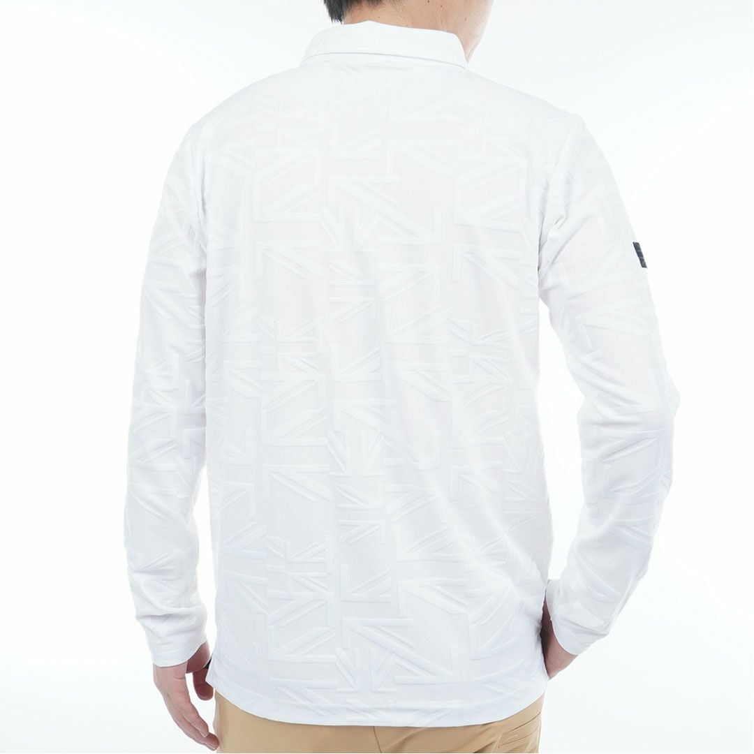 アドミラル ゴルフ Admiral GOLF メンズ メンズ UJジャガード ボタンダウン長袖シャツ ADMA566 詳細3