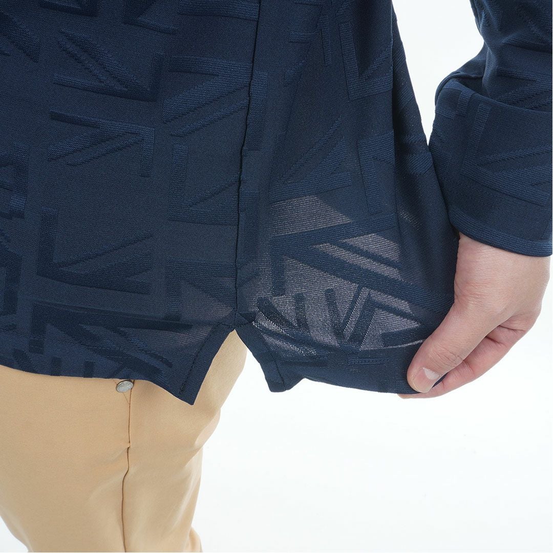 アドミラル ゴルフ Admiral GOLF メンズ メンズ UJジャガード ボタンダウン長袖シャツ ADMA566 詳細12